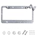 Wanheart License Plate Frame for Women Rhinestone License Plate Frame with Bow Sparkly Car Tag Frame Cute Girly Car Accessories Gift 1 White Frame White Bow - Image 2