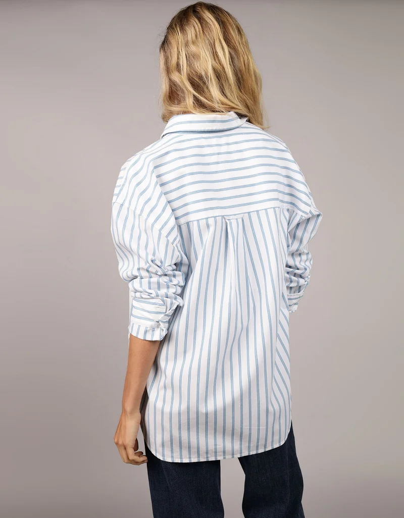 امريكان ايجل Striped Long Sleeve Button Down Shirt