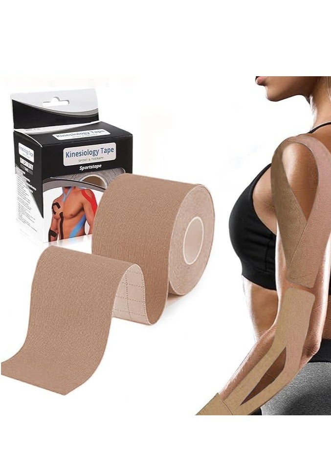 ARNOTEC Kinesiology Tape Strong Adhesive Sports Tape No Sticky Re Easy Tear esiduWraps, Bats,Tennis,Gym Kinesiology Tapes &nastics & BoxingTape for Kinesiology Sports, Wrist, Ankle  - Image 1
