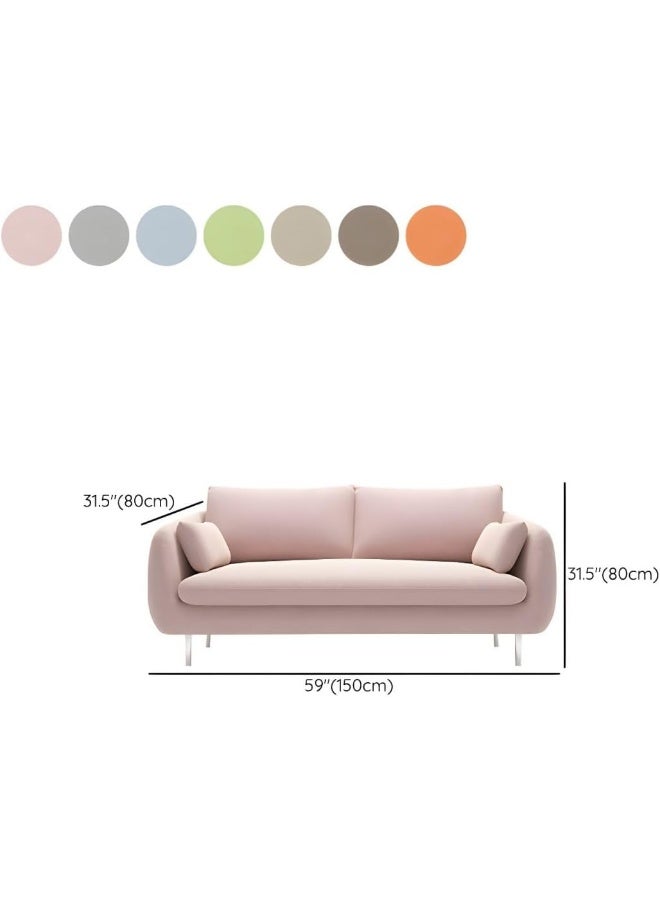 Ripple FURNITURE Ripple FURNITURE UAE Homes Contemporary Velvet Loveseat  - Image 2