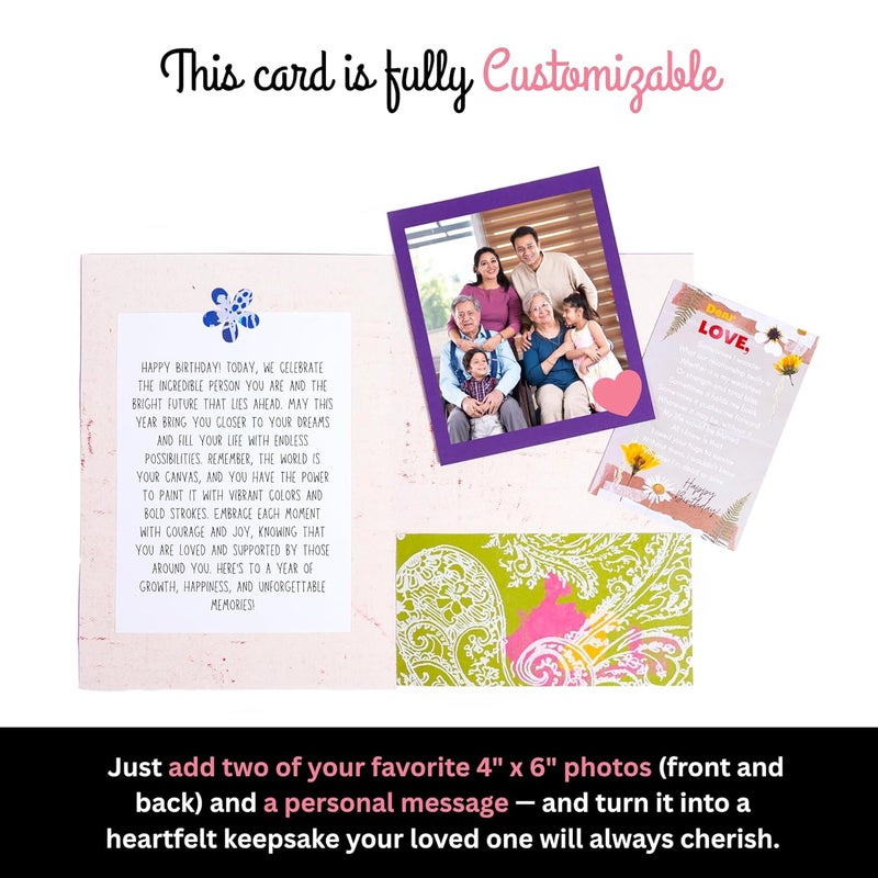 Natal Crafts handmade Happy Birthday love greeting card for your loving husband/wife/boyfriend/girlfriend/fiance/fiancee | Special happy birthday gift for love (card size: 7 inch x 10 inch) - Image 5