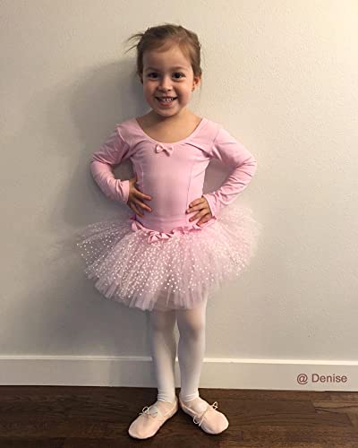 Stelle Canvas Ballet Shoes for Girls Dance Ballet Slippers Shoes(Toddler/Little/Big Kid/Women)(5MT, Ballet Pink) - Image 2