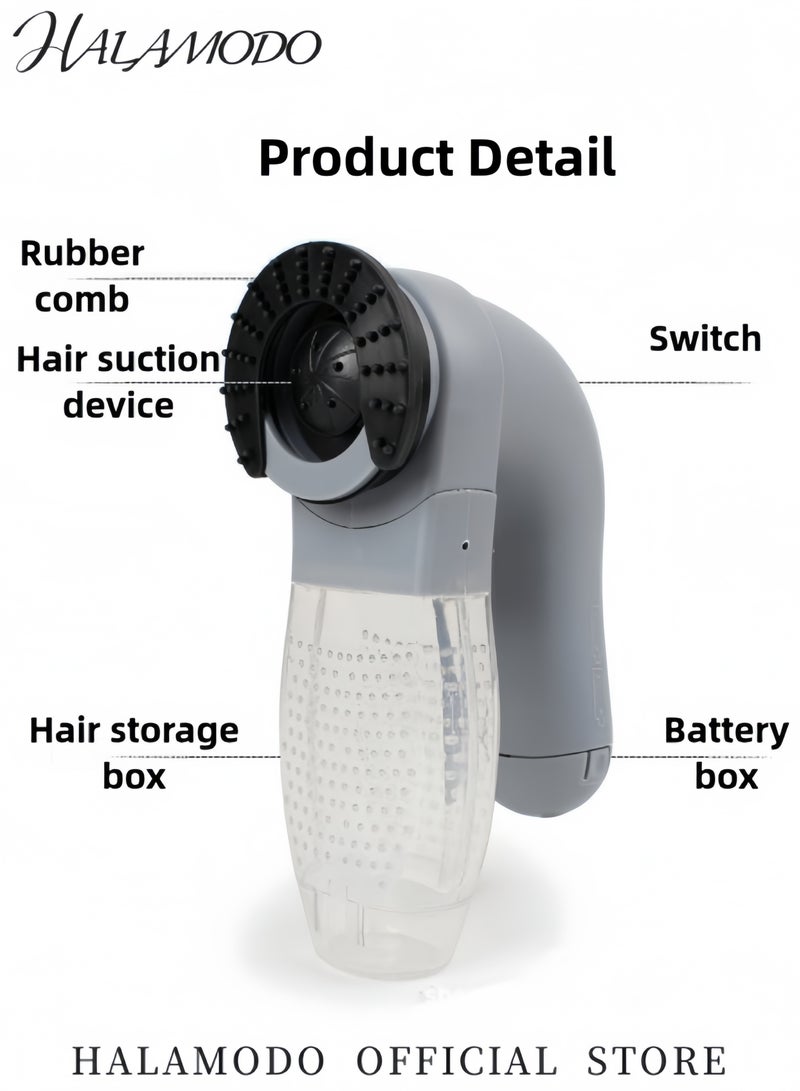 HALAMODO Electric Pet Hair Cleaner Portable Cleaning Massager Vacuum Cleaner for Indoor Cleaning Compact Grooming Device for Cat & Dog - Image 2