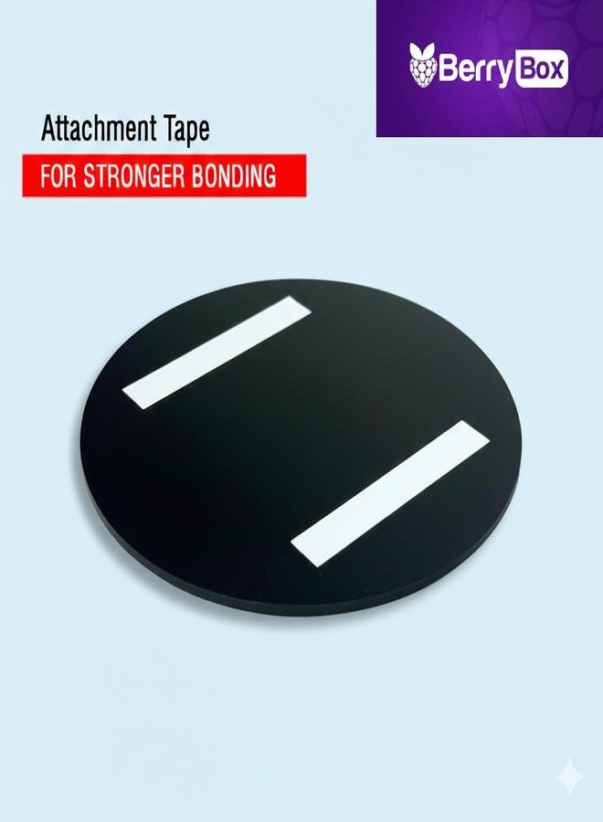 Berrybox Washroom Sign Board Black Gold | Toilet Sticker for Glass Door | Acrylic Self Adhesive Bathroom Signage for Office Shop Hotel Restaurant Mall School Hospital - Image 5