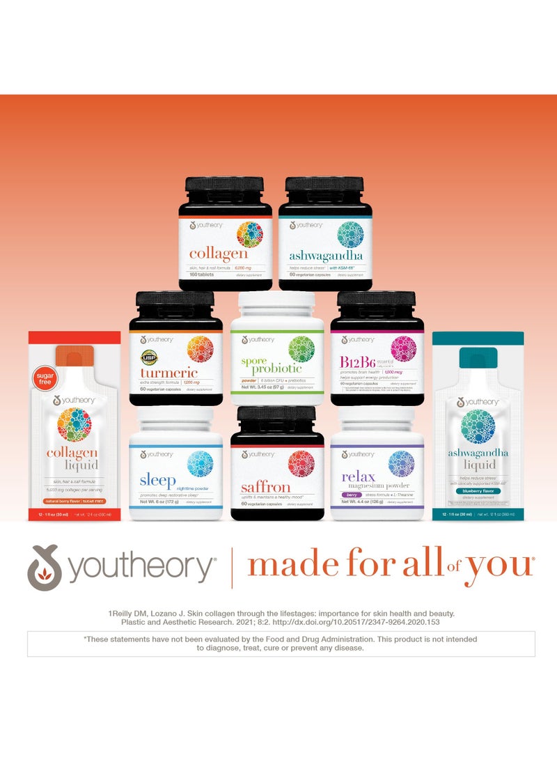 youtheory Collagen Powder 20 G Supports Natural Collagen Production for healthy skin, hair, nails and joints Net Wt. 10 Oz 283G - Image 3