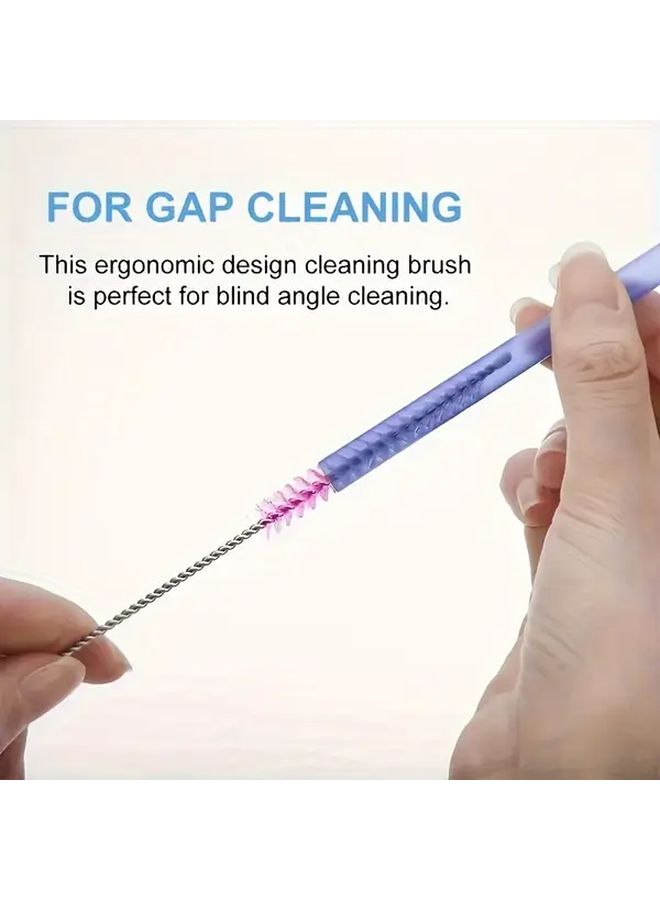 Transparent 3pcs Extra Long Reusable Cleaner Brush Kit For Tumblers Bottles Sippy Cups - Image 3