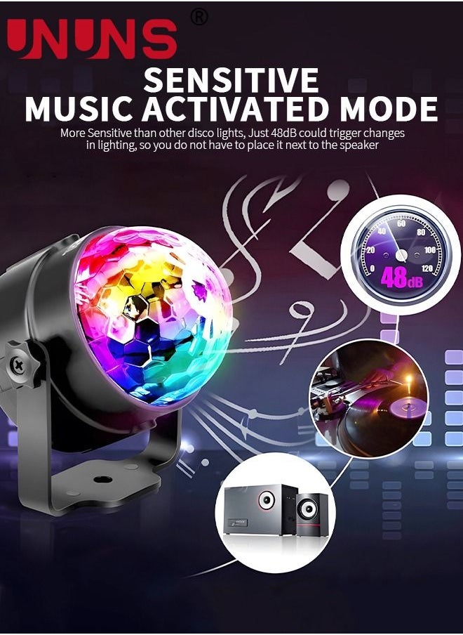 UNUNS LED Magic Ball Light,7 LED Colors Effect Light Projector With Remote Control And Sound Activated,Disco Lights Party Lights For Gift Club Birthday  - Image 5