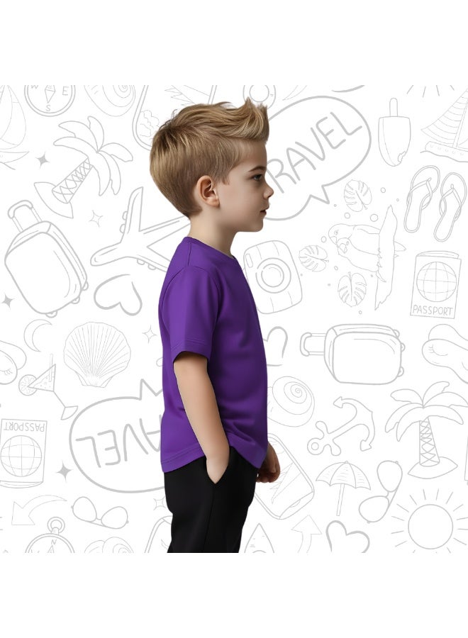 Spain Kids T-Shirt for Boys - Round Neck Short Sleeve Cotton T-Shirt - Soft and Comfortable Kids Boys Tshirt - Perfect for Spanish Souvenirs - Image 5