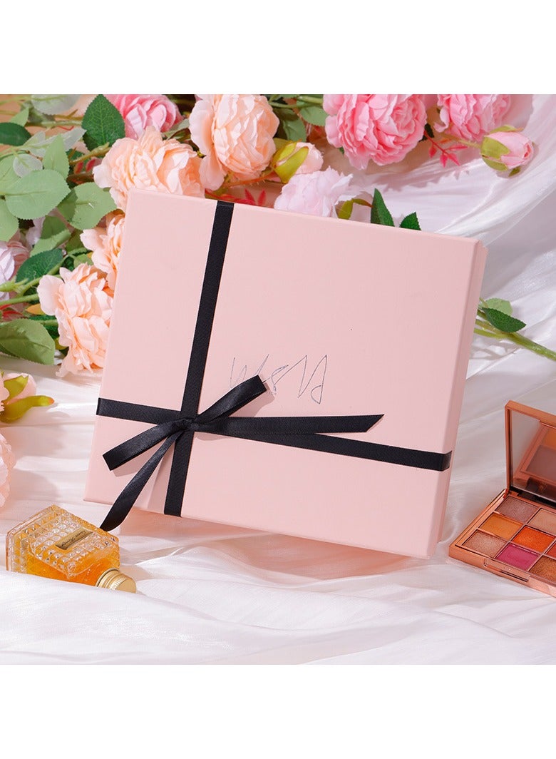PEI  AN Pink Premium Gift Box for Cosmetics & Perfume – Elegant Luxury Makeup Box with Ribbon Bow, Romantic Valentine’s Day & Special Occasion Gift Packaging（4 Pieces）  - Image 3