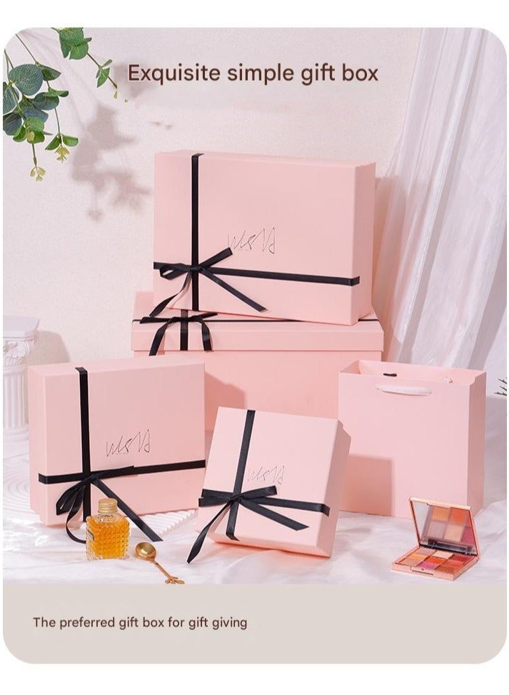 PEI  AN Pink Premium Gift Box for Cosmetics & Perfume – Elegant Luxury Makeup Box with Ribbon Bow, Romantic Valentine’s Day & Special Occasion Gift Packaging（4 Pieces）  - Image 5