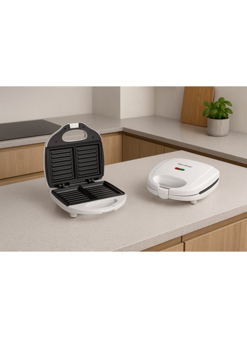 هوم ماستر صانعة الشورو وبلح الشام الكهربائية من هوم ماستر – جهاز صنع حلويات متعددة الفتحات غير لاصق بقدرة 750 واط مع مؤشر ضوئي وتحكم حراري مثالي لتحضير الشورو، بلح الشام، والحلويات المنزلية بسرعة وسهولة - Image 3