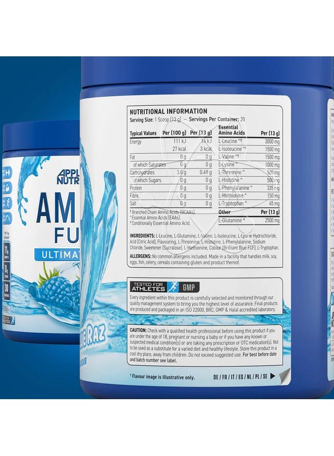 Applied Nutrition Applied Nutrition Amino Fuel, Ultimate EAAs Icy Blue Raz  Flavour- 390g  - Image 2