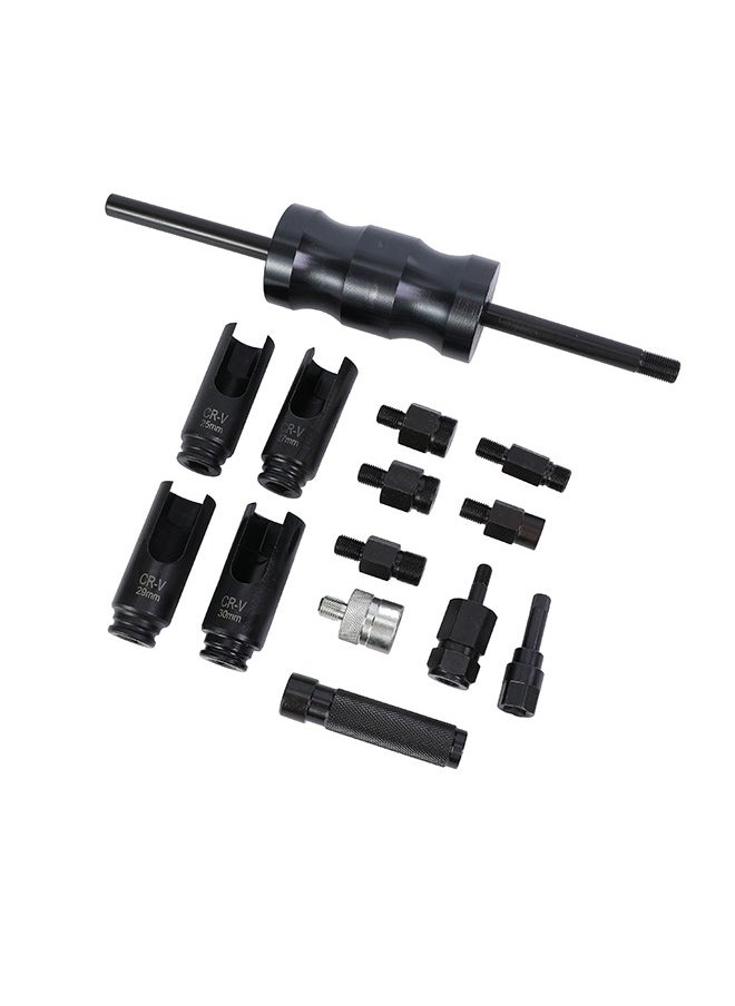 LAWAZIM Diesel Injector Extractor -17 Piece- CR-V Steel Injector Puller Set Black Oxide Injector Pullers - Heavy-Duty Diesel Engine Removal Tool, Automotive Repair, Truck Precision Injector Extraction  - Image 5