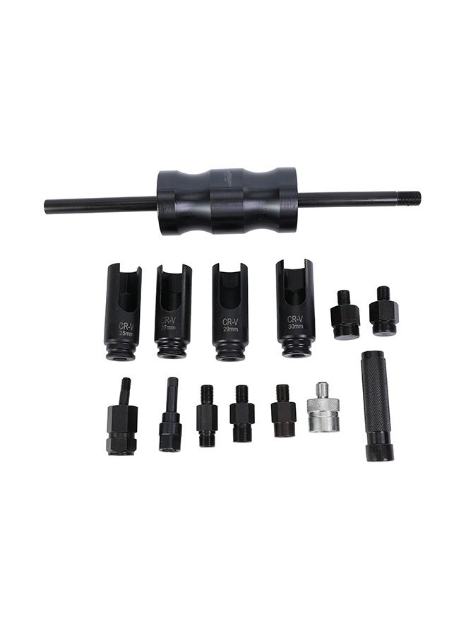 LAWAZIM Diesel Injector Extractor -17 Piece- CR-V Steel Injector Puller Set Black Oxide Injector Pullers - Heavy-Duty Diesel Engine Removal Tool, Automotive Repair, Truck Precision Injector Extraction  - Image 4