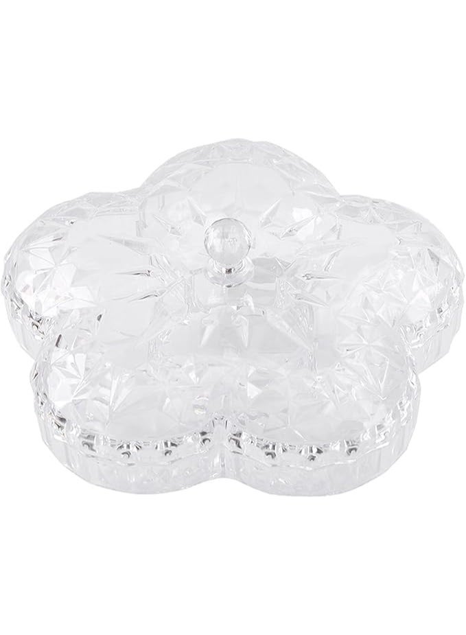 Acrylic Tasley Plate Nuts Candy Dried Fruit Serving Plate for Events Family Gatherings Easy to Clean Daily Use - Image 3