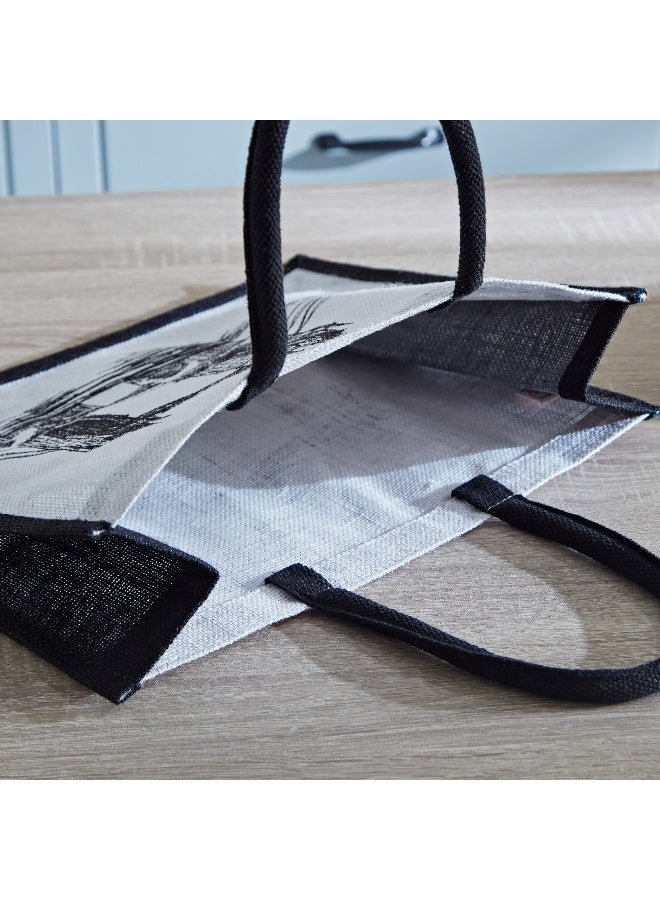 Home Box Illustrated Medium Shopping Bag - 30X38X18 Cm - Image 3