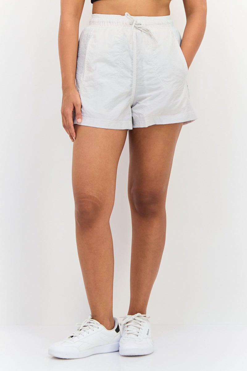 Reebok Women Sportswear Fit Running Shorts, Light Grey - Image 1