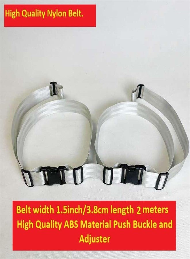 Icony Baby Safety Belt, Secure Your Little One/Twins Everywhere 1.5"X1.7Meter Adjustable 1 Pack (Grey, Twin) - Image 2