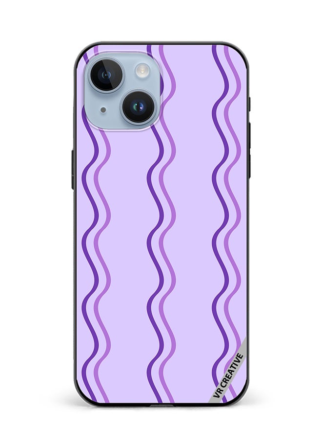 VR CREATIVE Protective Case Cover For Apple iPhone 15 Plus Strips Design Multicolour - Image 1