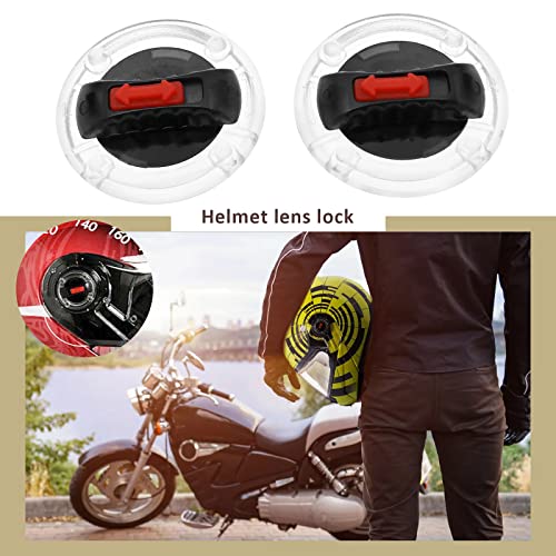 Micro Traders 1 Pair Helmet Shield Lock Motorcycle Helmet Visor Clip Lenses Rotate Switch Compatible with LS2 Helmet Lens FF370 FF396 FF394 FF358 FF386 FF387 FF310 OF569 OF578 - Image 2