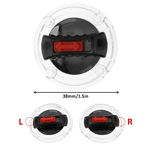 Micro Traders 1 Pair Helmet Shield Lock Motorcycle Helmet Visor Clip Lenses Rotate Switch Compatible with LS2 Helmet Lens FF370 FF396 FF394 FF358 FF386 FF387 FF310 OF569 OF578 - Image 5