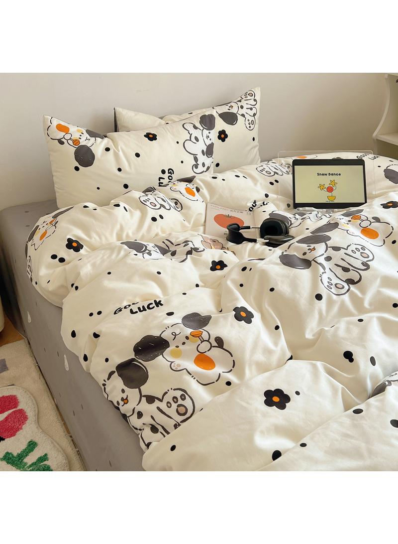 general 4-Piece Cartoon Anime Cotton Comfortable Set Bed Sheet Set Children'S Day Gift Birthday Gift - Image 1