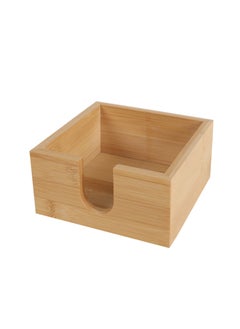 Bamboo Napkin Holder Customizable Logo Square Napkin Paper Box