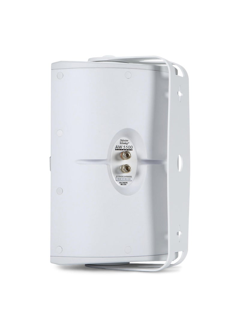 AW5500 Outdoor Speaker - 5.25-inch Woofer, 175 Watts, High Performance, Built for Extreme Weather (Single, White)