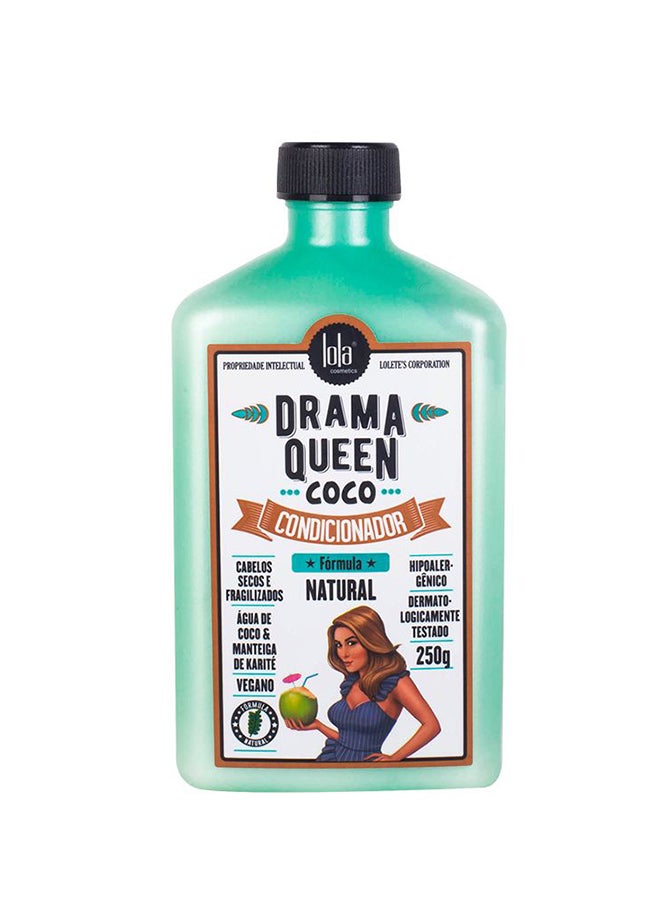 Lola from Rio بلسم دراما كوين بجوز الهند - يرطب بعمق ويستعيد اللمعان، يترك الشعر ناعماً وسلساً وسهل التصفيف (250 مل)