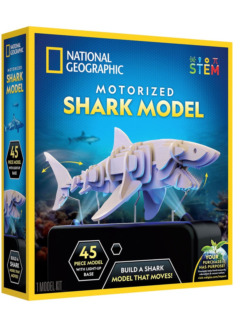 NATIONAL GEOGRAPHIC Blue Marble National Geographic Motorized Shark Model!  - Image 1