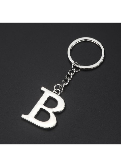 English letter keychain bag pendant 26 uppercase and lowercase letters and numbers keychain European and American small gift customizationB B