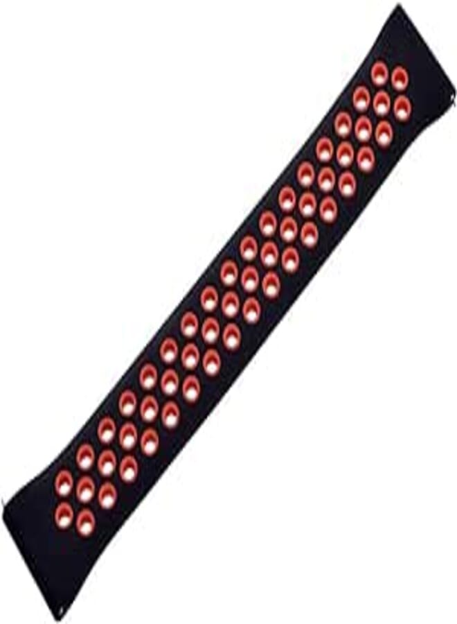 Generic Silicone Adjustable Watch Strap With Holes Design For Unisex Compatible With Smart Watches 22 MM - Orange Black