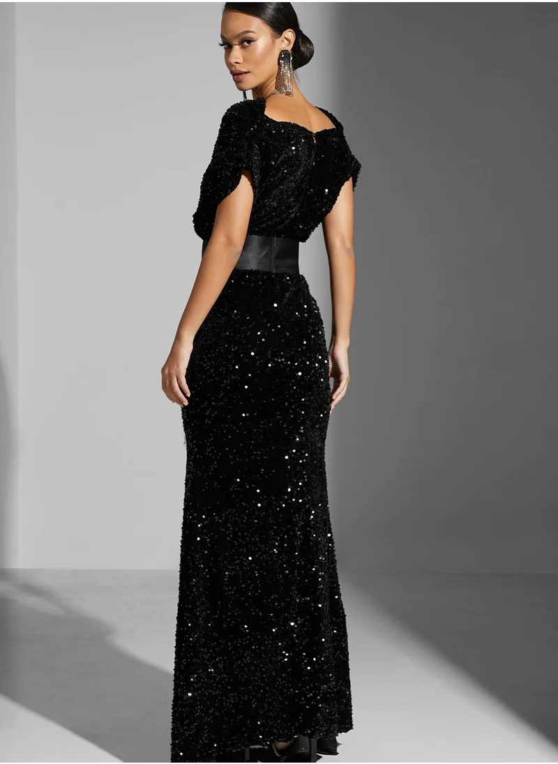 Namshi x Zena Louay Sequinned Gown