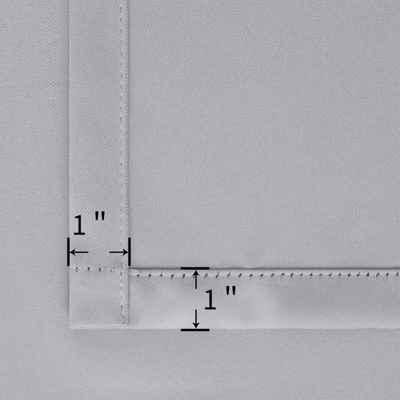 BGment Rod Pocket Blackout Curtains for Bedroom - Thermal Insulated Room Darkening Curtain for Living Room  70 x 63 Inch  2 Panels  Light Grey - Image 5