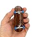 Teak Tuning 34mm Pro Fingerboard Complete Fully Assembled with Pro Level Components Pro Shaped Wooden Deck 34x97mm UltraSpin Bearing Wheels Prodigy Gen2 Trucks Blue Suede Shoes - Image 3