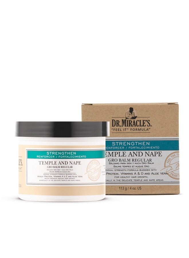 Dr. Miracle's Dr. Miracle's Temple and Nape Gro Balm - For Healthy Hair Growth, Contains Wheat Protein, Aloe, Vitamin A, Vitamin D, Strengthens, Promotes Growth, 4 oz - Image 2