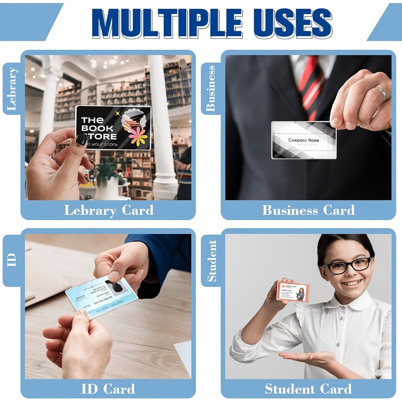 200 Pack 3 Inch Thermal Laminating Pouches ID Card Size 26 X 37 Inches Clear Round Corner 5C Thick Business Card Protector Sheets For Laminator Office Home School Supplies - Image 5