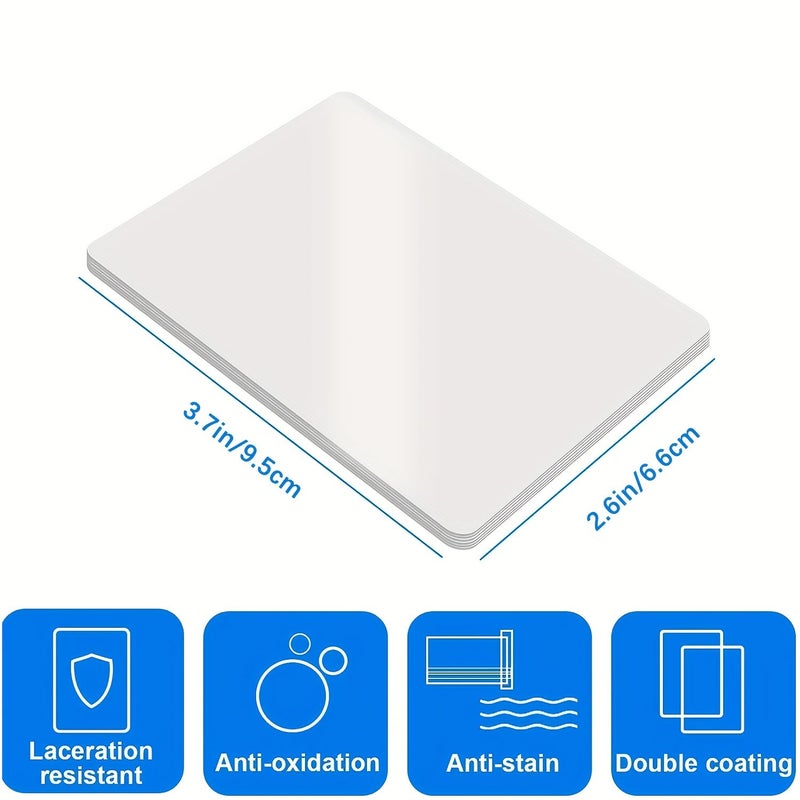 200 Pack 3 Inch Thermal Laminating Pouches ID Card Size 26 X 37 Inches Clear Round Corner 5C Thick Business Card Protector Sheets For Laminator Office Home School Supplies - Image 2