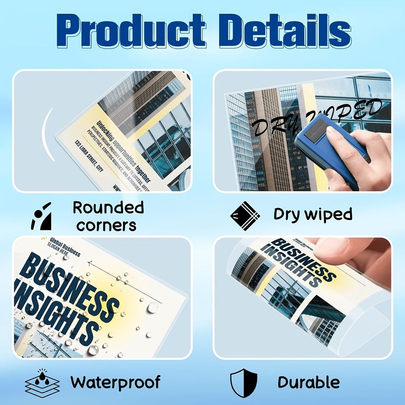 200 Pack 3 Inch Thermal Laminating Pouches ID Card Size 26 X 37 Inches Clear Round Corner 5C Thick Business Card Protector Sheets For Laminator Office Home School Supplies - Image 4