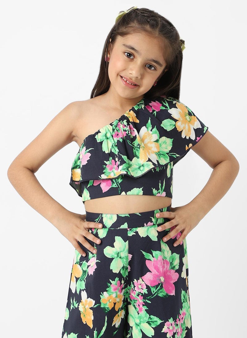 Nautinati Girls' Combo Set of Asymmetrical Top and Bottoms - Image 5