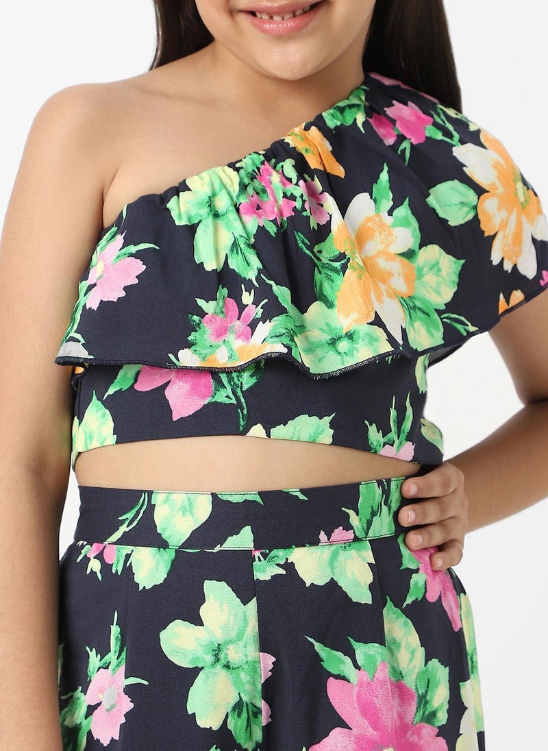 Nautinati Girls' Combo Set of Asymmetrical Top and Bottoms - Image 4