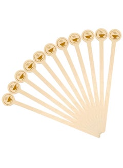 Craftman 100Pcs Coffee Stirrers,15cm Natural Wooden Stir Sticks with Round Ends, Disposable Eco-Friendly Biodegradable Cafe Grade Coffee Stir Sticks Wood Beverage Mixer for Coffee Milk Tea  - Image 1