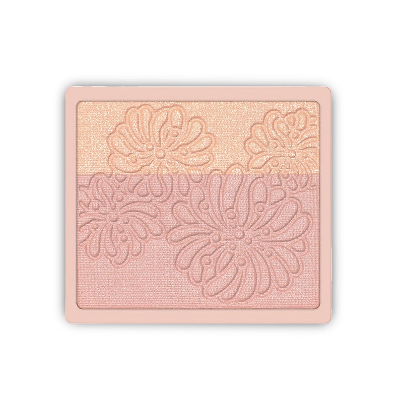 Paul & Joe Pressed Blush Palette Refill Only, Case Sold Separately, Oil-Absorbing Blush Powder, Bi-Color Face Blushes with Fitting Veil Powder, Light Beige and Light Pink, 01 Secret D'Or, 0.17 oz - Image 1