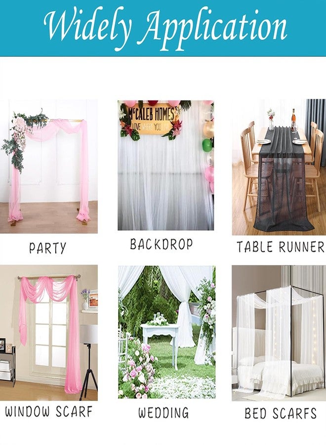 Akiky Canopy Bed Curtains with Light Princess Bed Canopy Scarf for Full/Queen Metal Bed Frame,Wood Frame Bed-2 Panel Sheer Curtain(Full/Queen,White) - Image 5