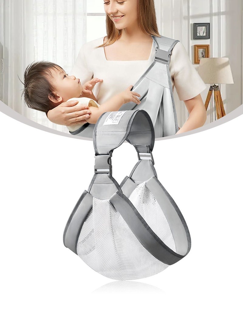 Baby Wrap Baby Wrap Ring Sling and Nursing Cover,Multi-functional and lightweight baby carrier for all seasons,1-4 years old,Breathable and soft,Comfortable,Pe - Image 1