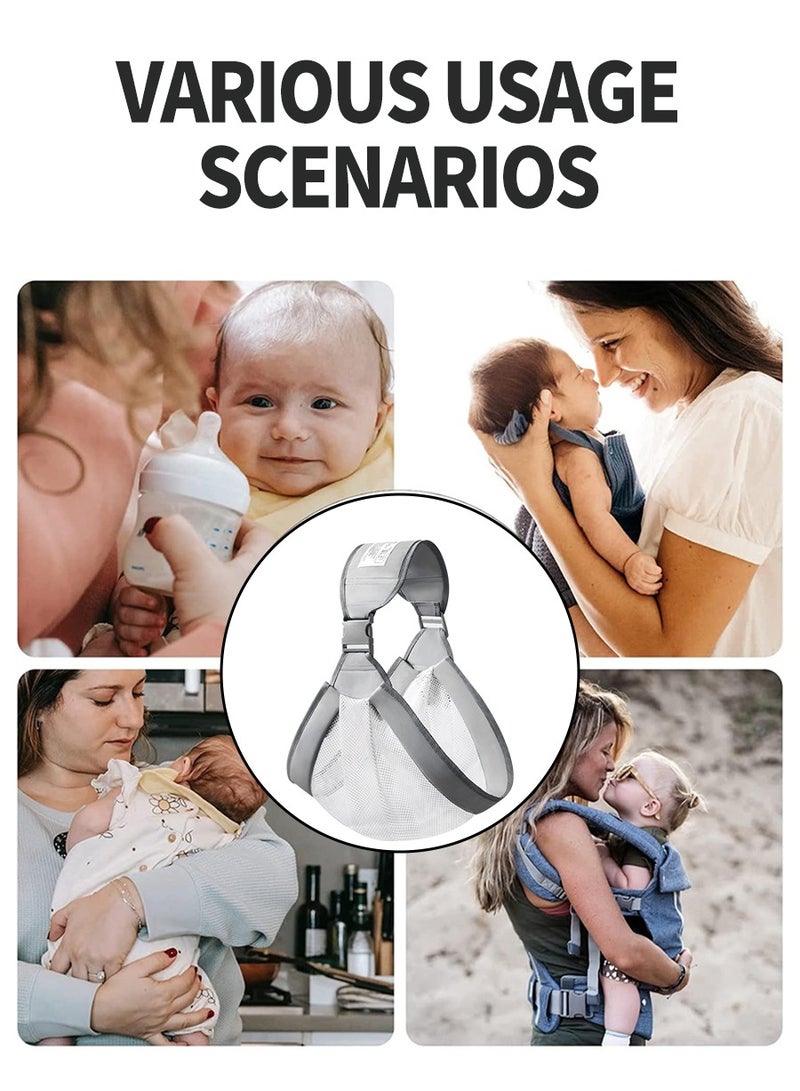 Baby Wrap Baby Wrap Ring Sling and Nursing Cover,Multi-functional and lightweight baby carrier for all seasons,1-4 years old,Breathable and soft,Comfortable,Pe - Image 5