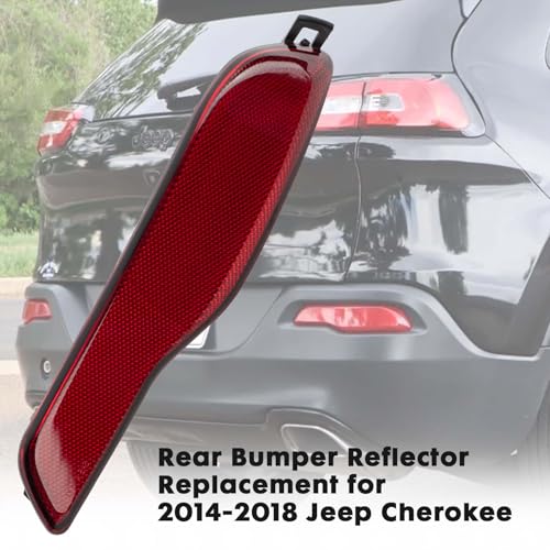 Jiacheng 68105144AC Rear Bumper Reflector Passenger Side Compatible with Jeep Cherokee 2014-2018 (Right) - Image 2