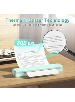 phomemo Portable Printers Wireless for Travel, P831 Bluetooth Thermal Transfer Printer Support US Letter/A4/A5/B5 Copy Paper, 300 DPI Mobile Inkless Printer for iOS, Android & Laptop  - Image 5