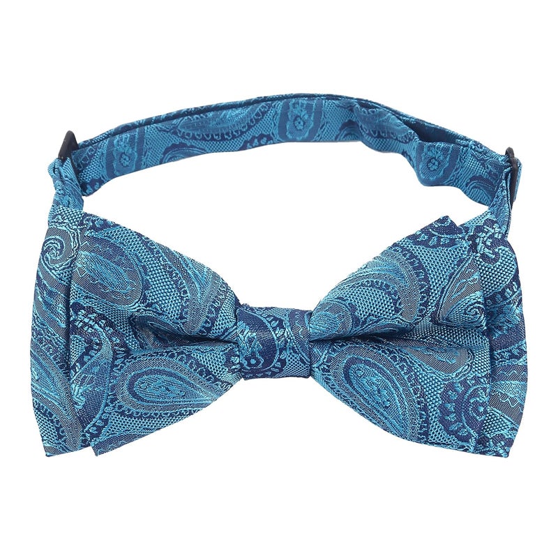 Riyasat- Men's Paisley Design Bow Tie and Pocket Square with Cufflinks Set - Image 5