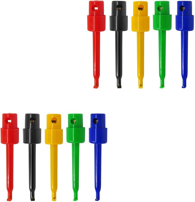 مجموعة مشابك الاختبار ذات النوابض لجهاز المتر المتعدد، اختبار إلكترونيات بدون استخدام اليدين، خطاف آمن - Image 2